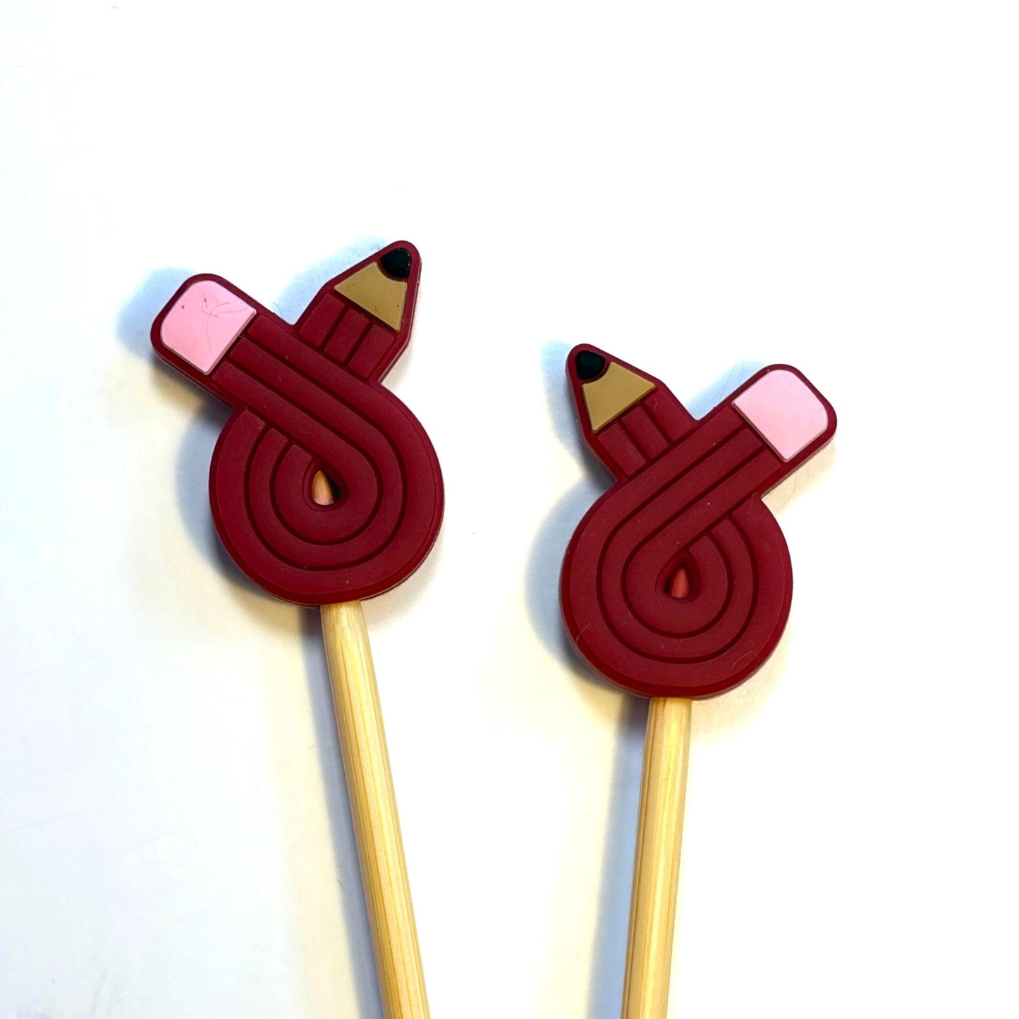 Pencil silicone needle toppers 3 colour options