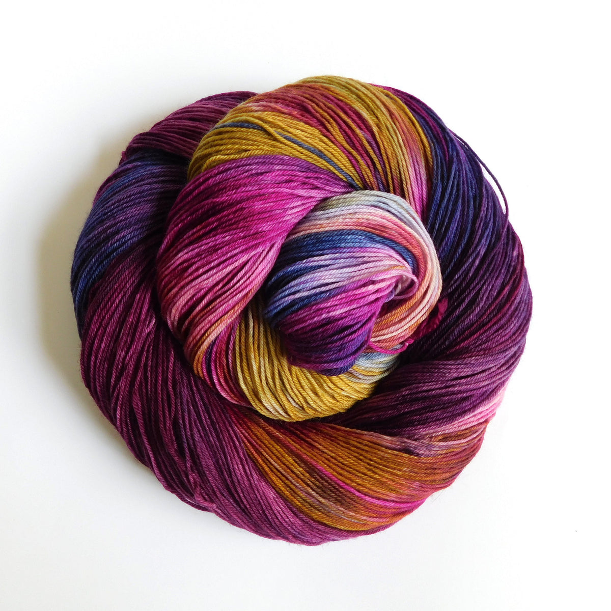 Blackberry Crumble variegated 4ply Sock Yarn 100g