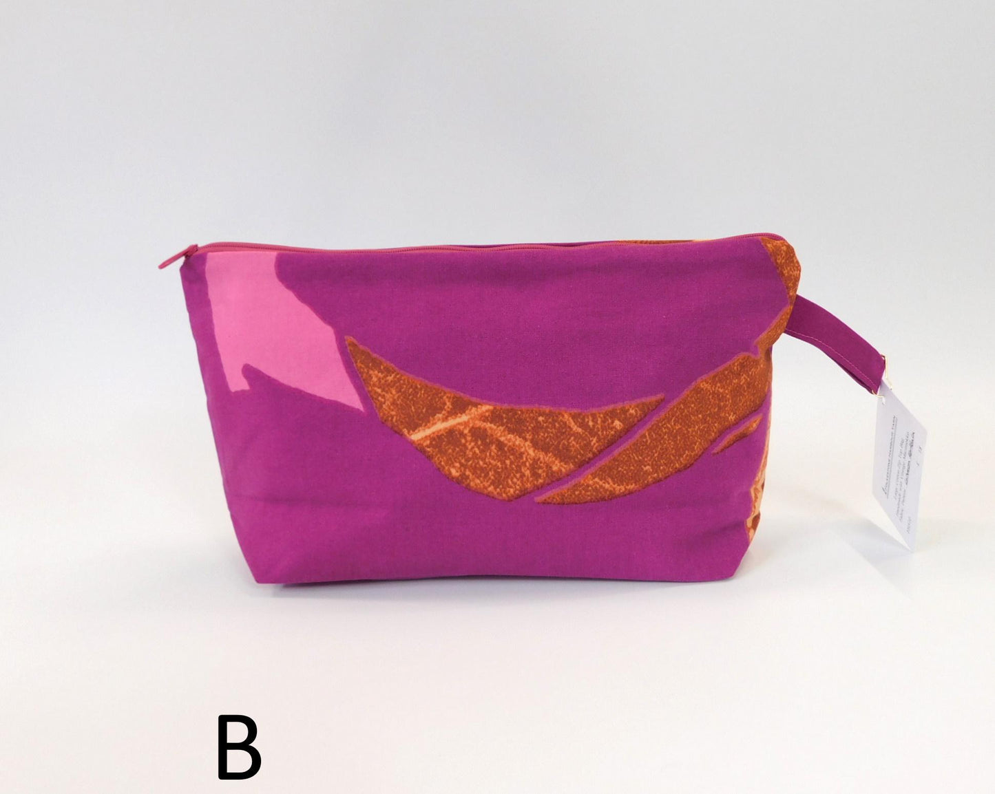 Marimekko Latvassa Korkealla Fabric Zip Pouch 2 options Pink Plum Chestnut Orange