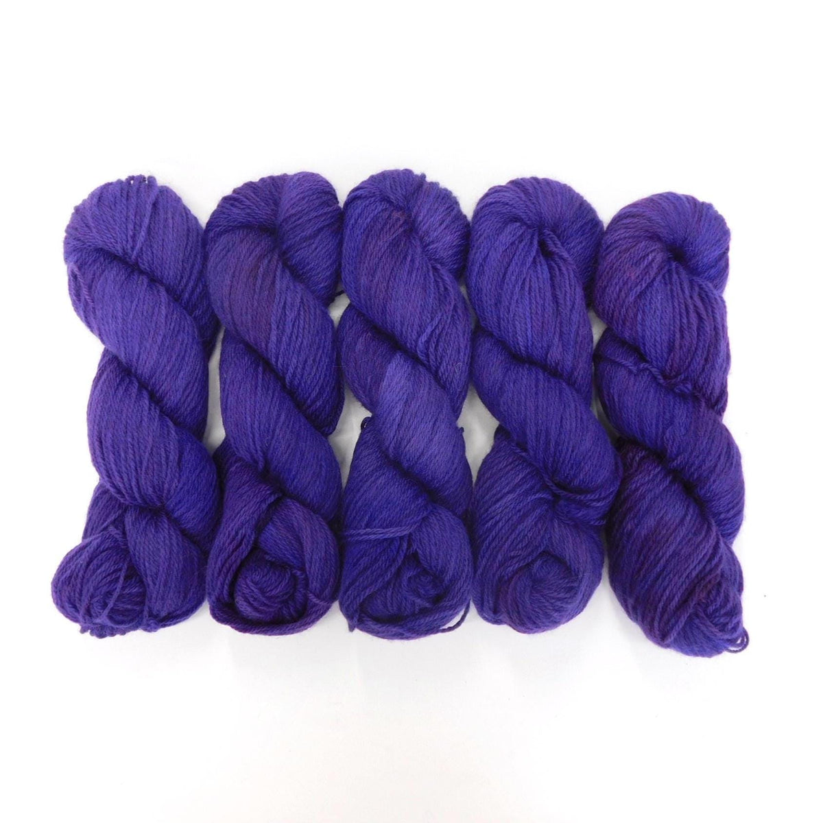 Canterbury Purple Kent Romney DK Weight Yarn 100g Skein