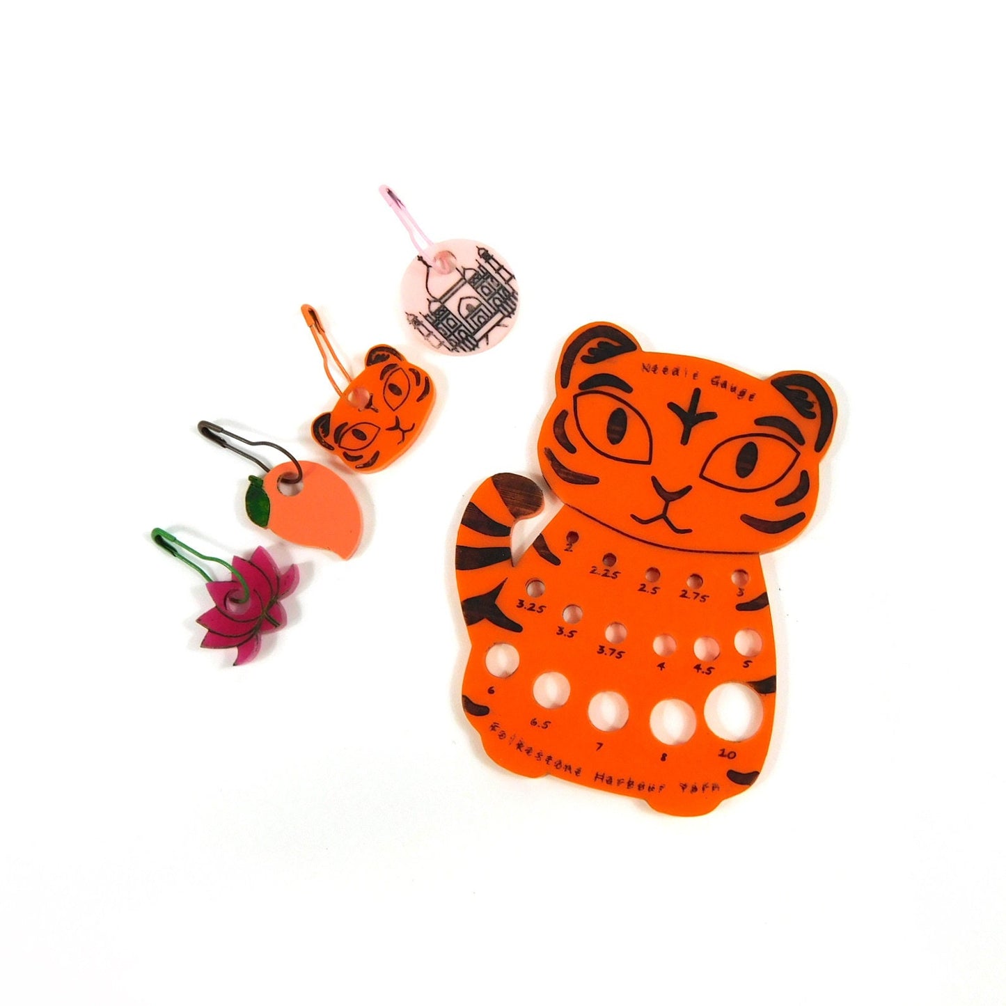India Themed Stitch Markers Set of 4