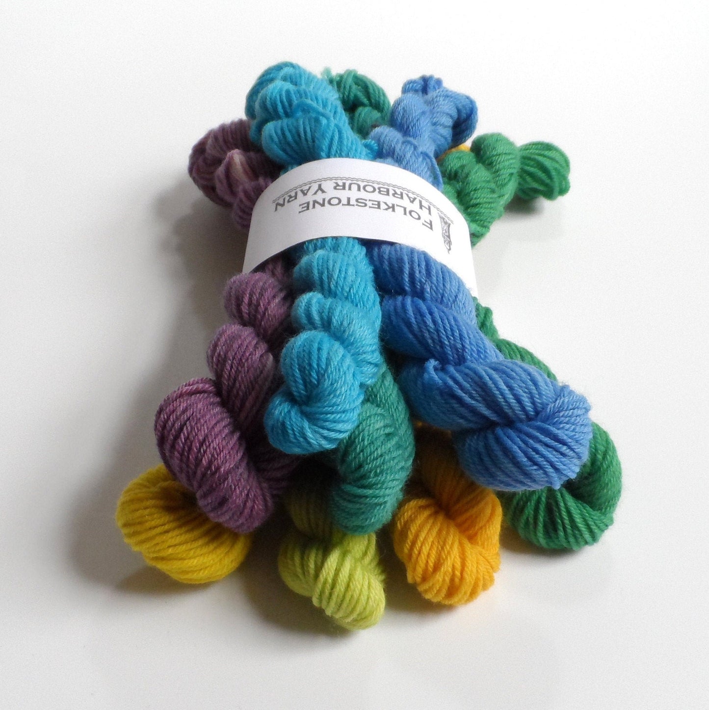Peacock Semi Solid Gradient Mini Skein Set Sock or DK 80g