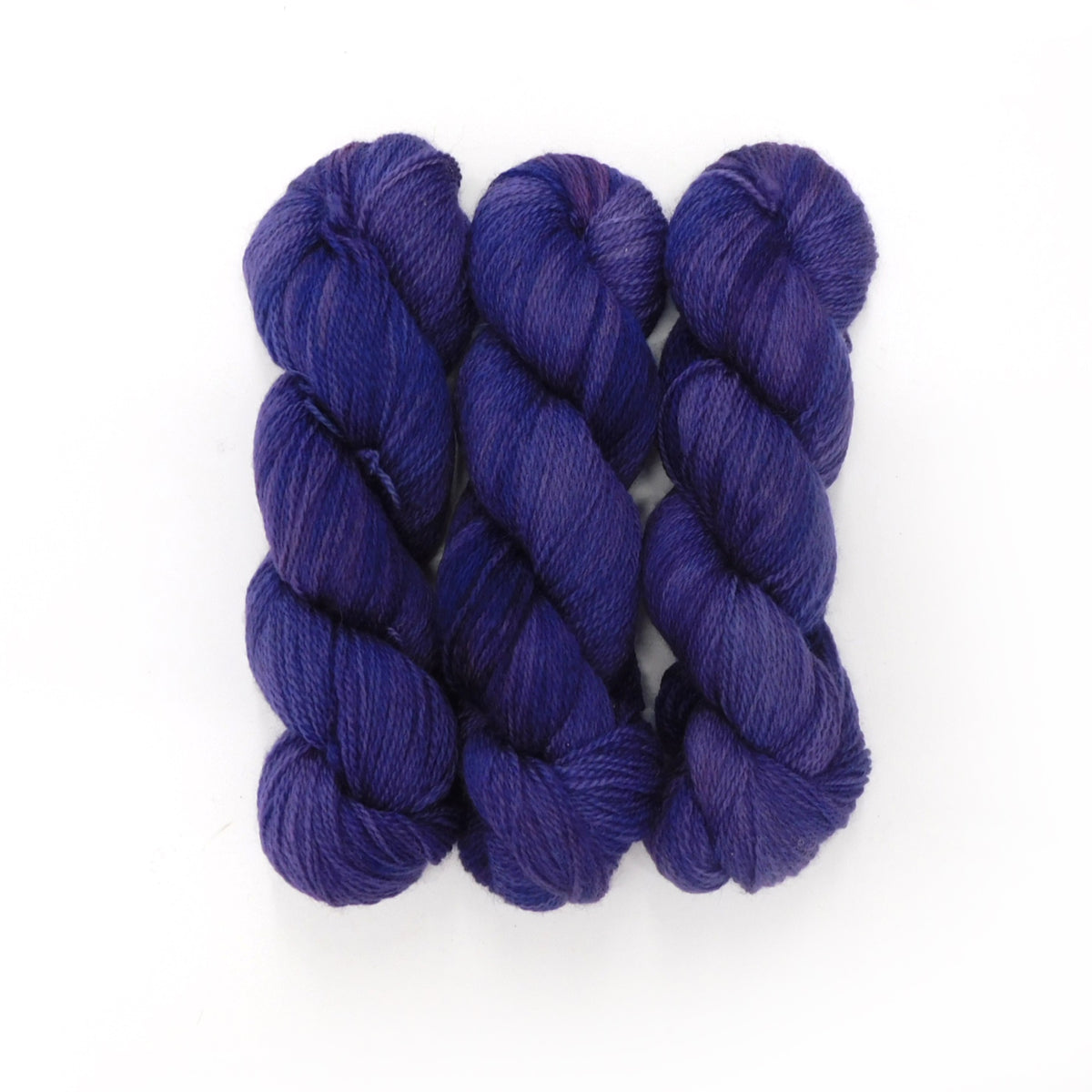 Canterbury Purple Semi-Solid Romney 4ply weight Wool Yarn 100g