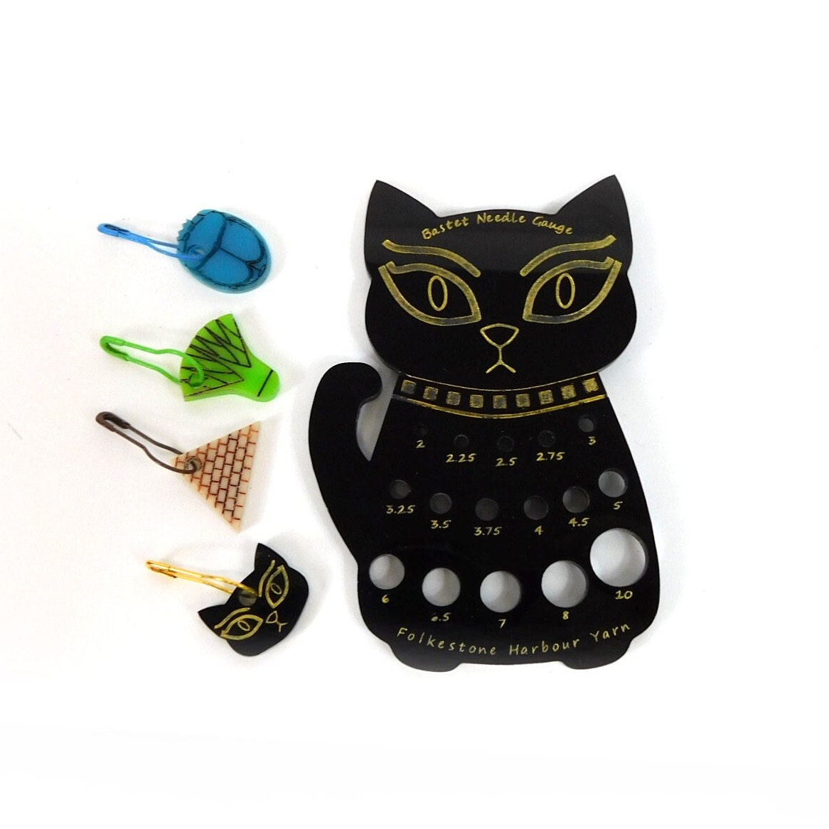 Egyptian Themed Stitch Markers Set of 4