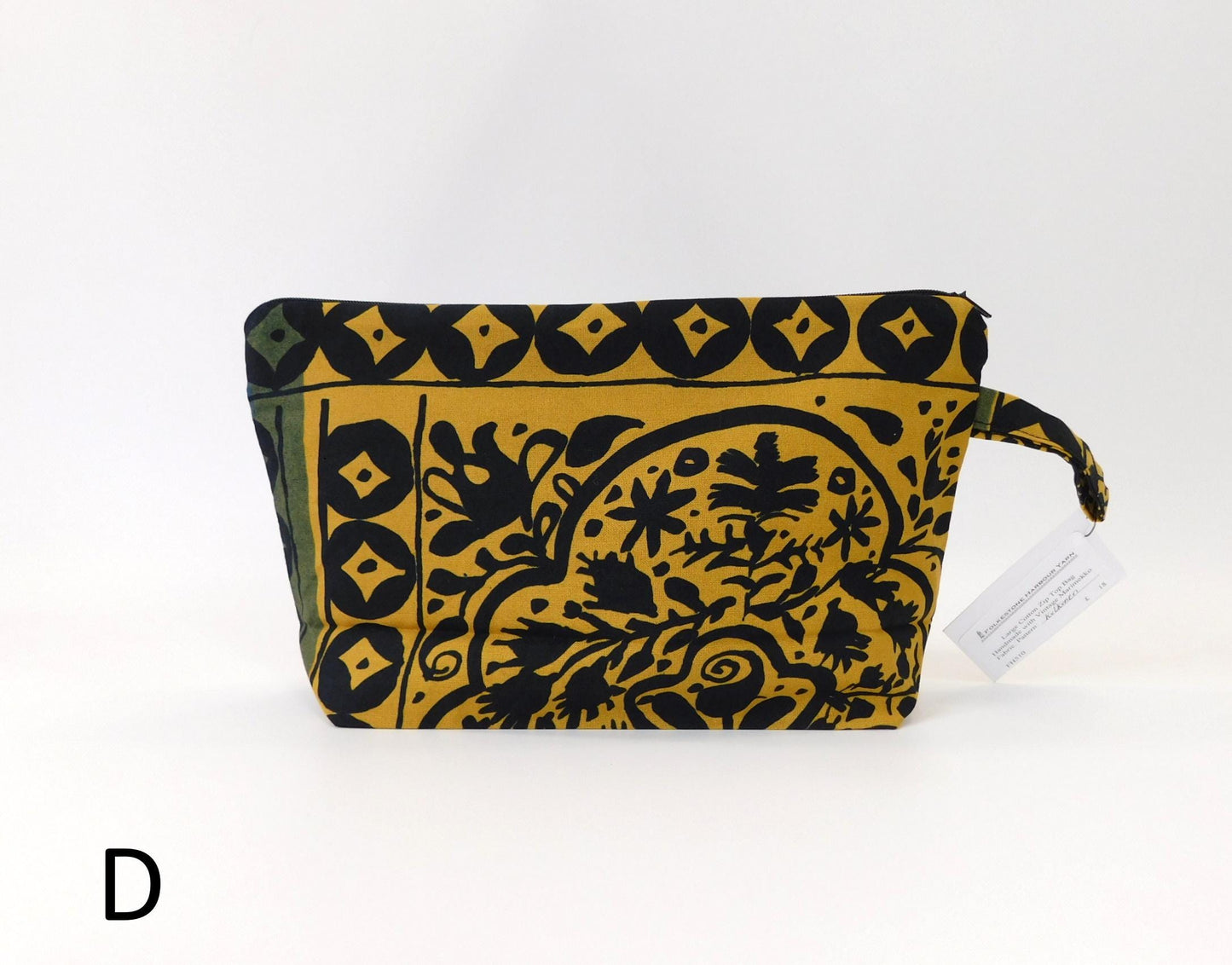 Marimekko Kulkunen Fabric Zip Pouch 4 options Blue or Mustard