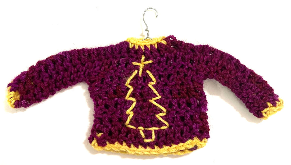 FREE Crochet Mini Jumper Decoration pattern