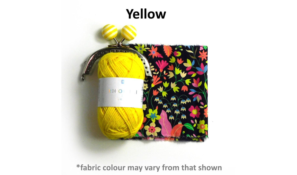 Kiss Clasp Crochet Purse Kit        9 Colour Options Available