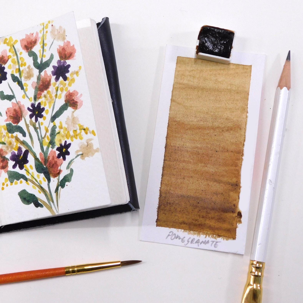 Natural Pigment Honey Watercolour Half Pans      17 Colours