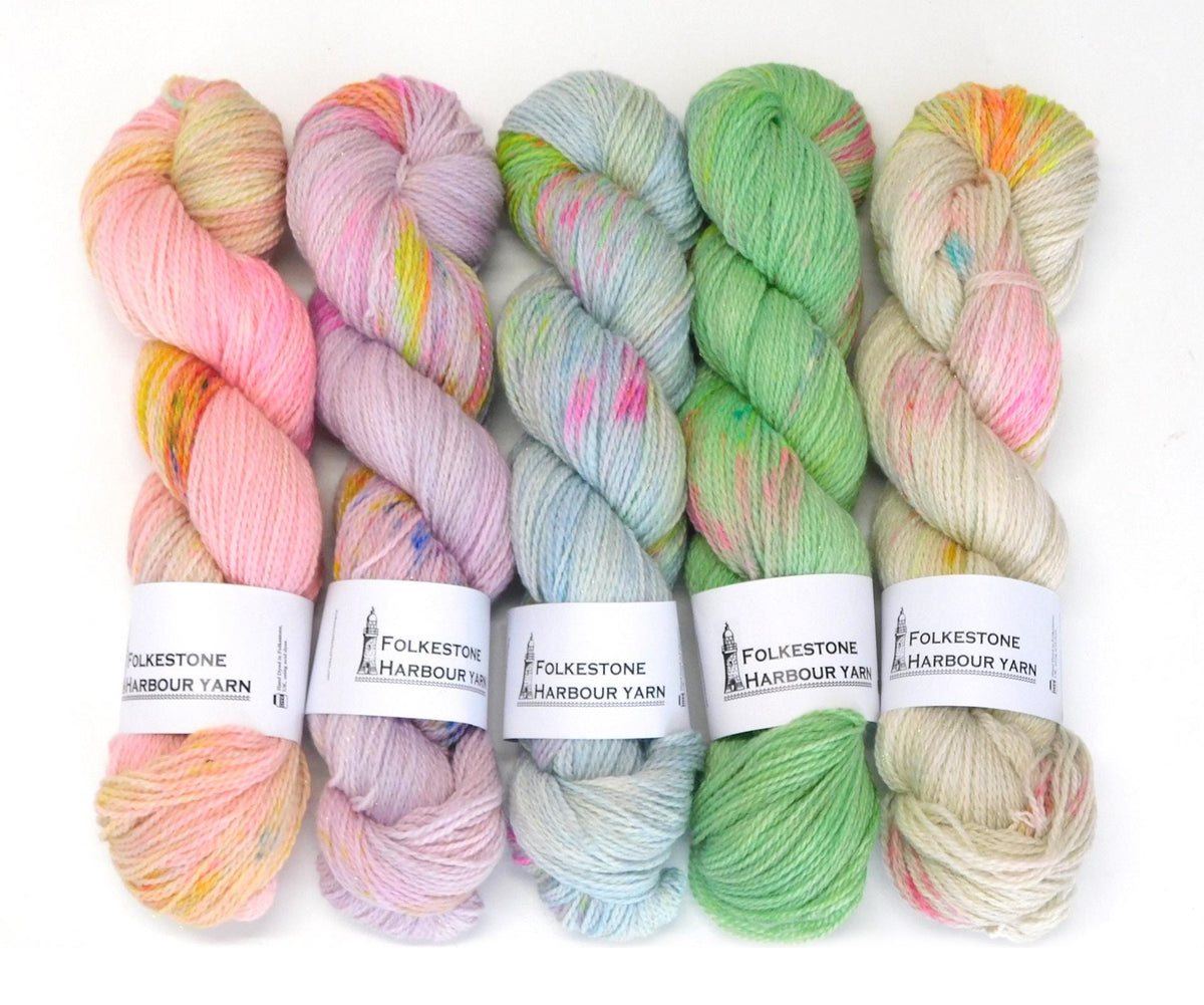 Speckled Pastel Stellina Sock yarn      350m per 100g       Choice of 5 Colours