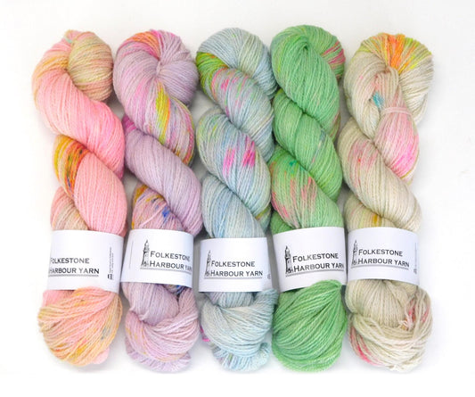 Speckled Pastel Stellina Sock yarn      350m per 100g       Choice of 5 Colours