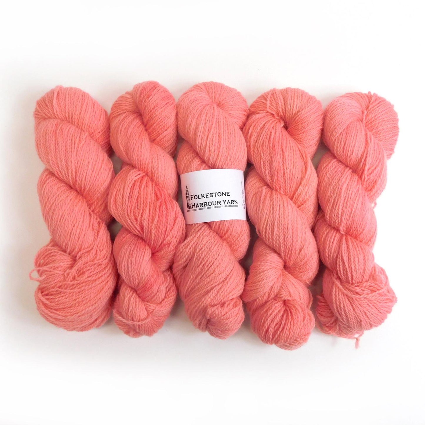Sandgate Pink Semi-Solid Romney Sock weight Wool Yarn 100g