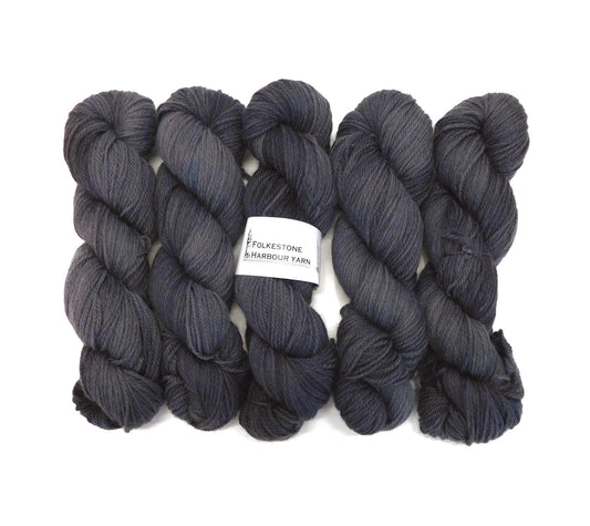 Anthracite Grey Kent Romney DK Weight Yarn 100g Skein