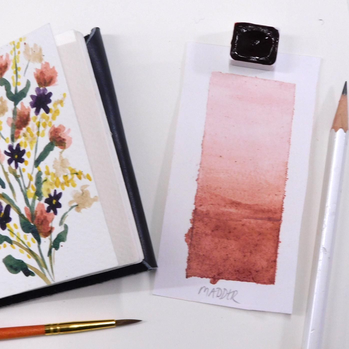 Natural Pigment Honey Watercolour Half Pans      17 Colours