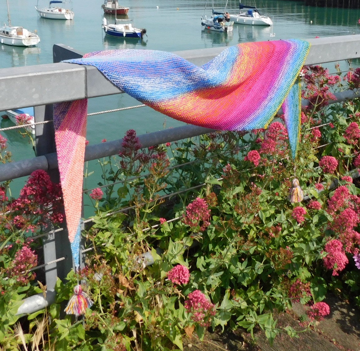 Trysail Scarf       Knitting Pattern      Digital Download