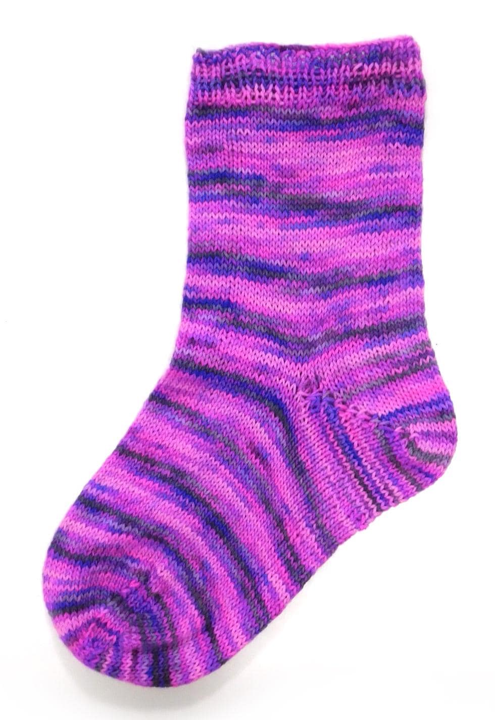 Simple Short Row Sock Knitting Pattern 4 sizes    Digital Download