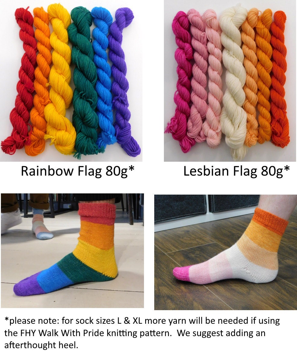 Walk With Pride Sock Knitting Yarns