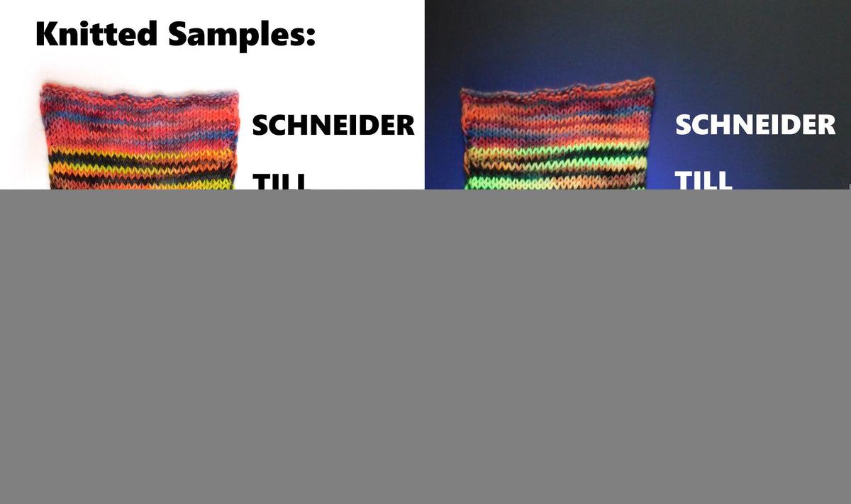 RAMMSKEINS: Paul        100g Variegated Green Grey Black Sock Yarn   Fluorescent/UV Reactive