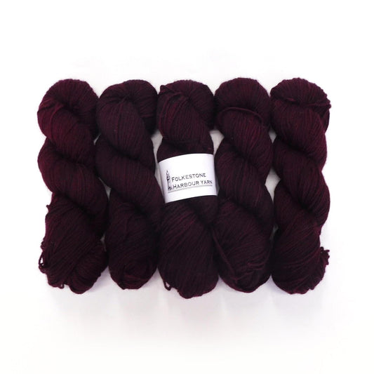 Peene Aubergine Purple Kent Romney DK Weight Yarn 100g Skein
