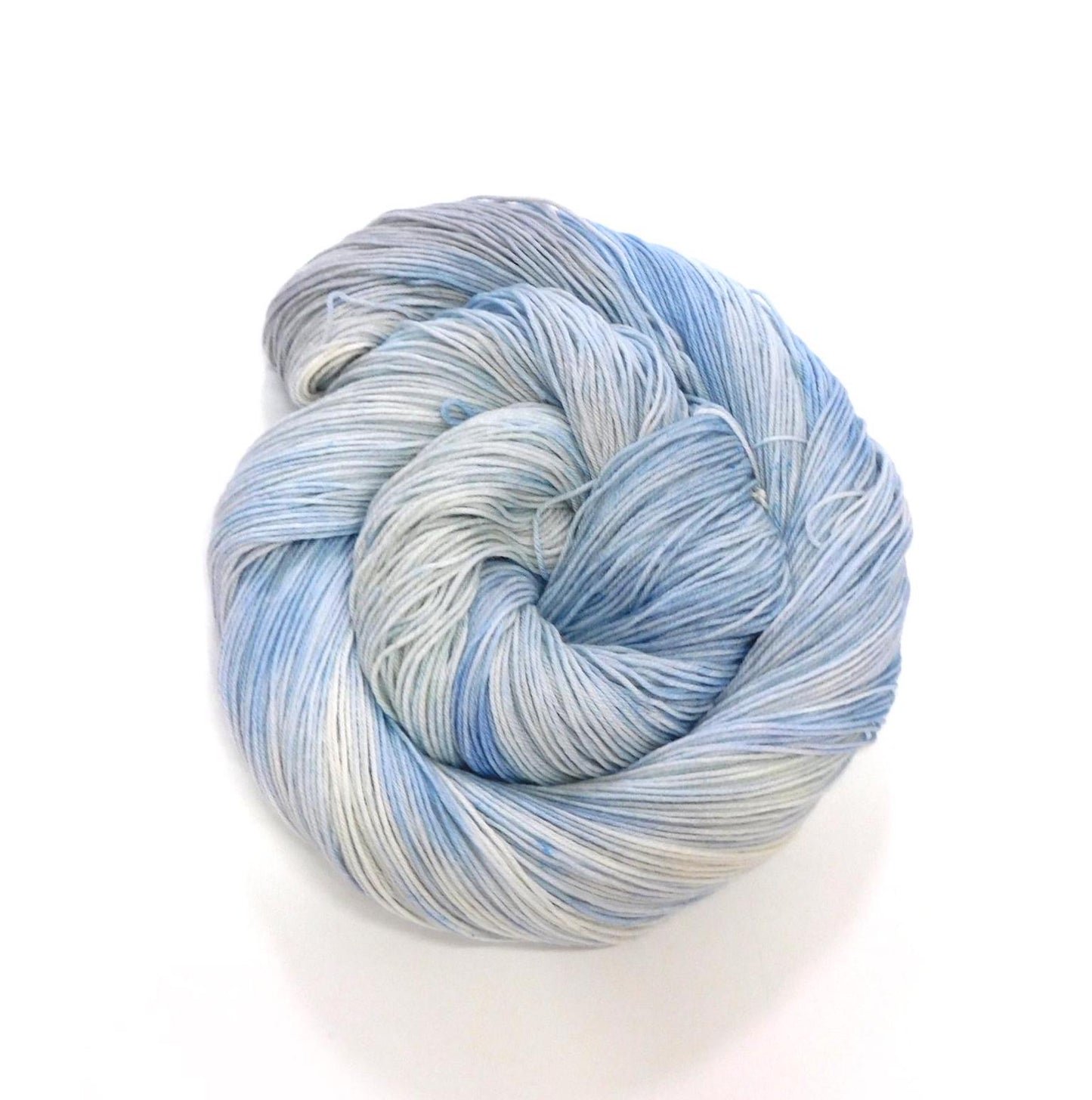 Vesivirta Watercurrent Blue White Variegated Merino Sock yarn 4ply 100g