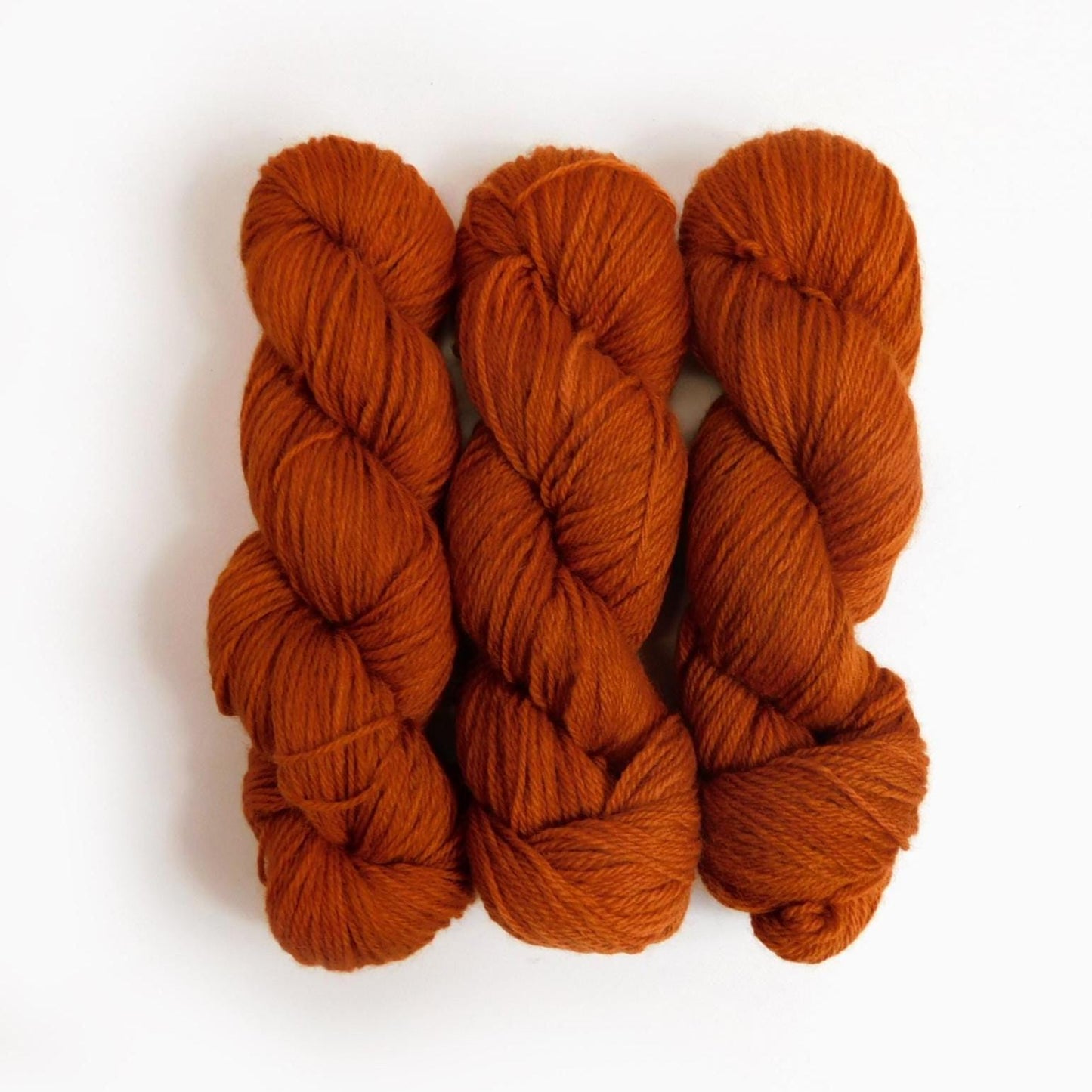 Ashford Brick Orange Kent Romney DK Weight Yarn 100g Skein