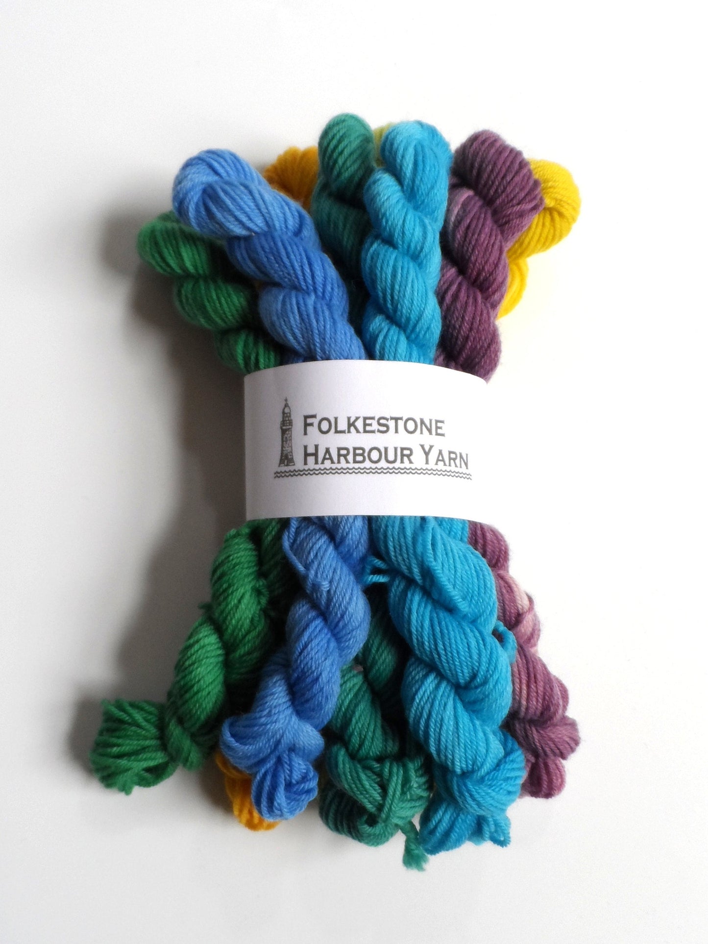 Peacock Semi Solid Gradient Mini Skein Set    Sock or DK      80g