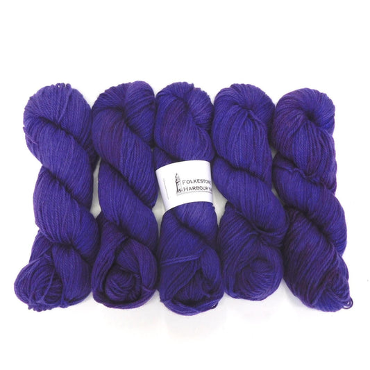 Canterbury Purple Kent Romney DK Weight Yarn 100g Skein