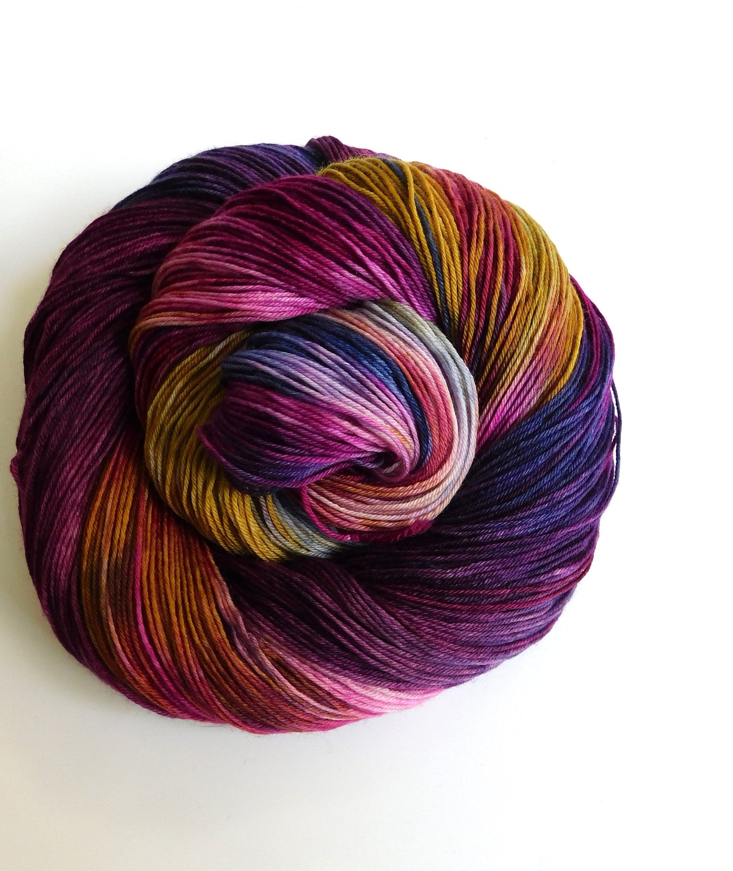 Blackberry Crumble variegated 4ply Sock Yarn 100g