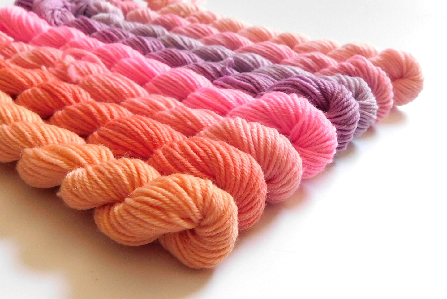 Sunset Beach  Solid Mini Skein Set    Sock or DK Yarn 80g