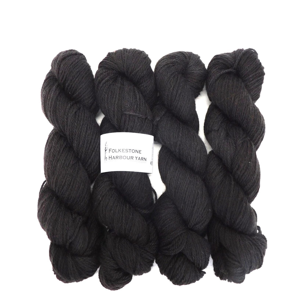 Herman Black Kent Romney DK Weight Yarn 100g Skein