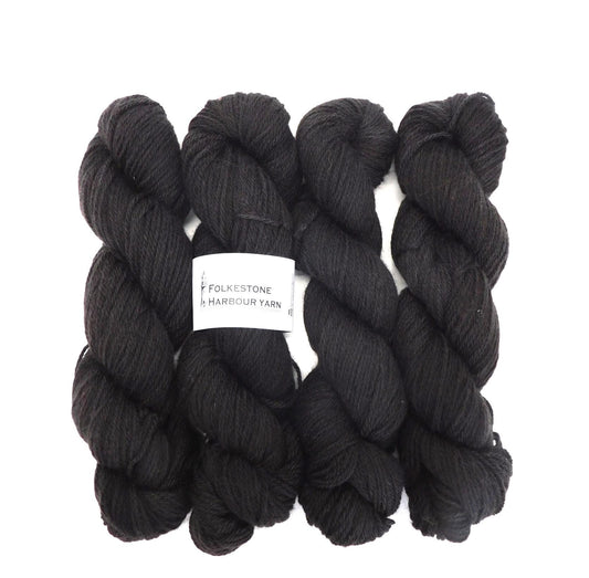 Herman Black Kent Romney DK Weight Yarn 100g Skein