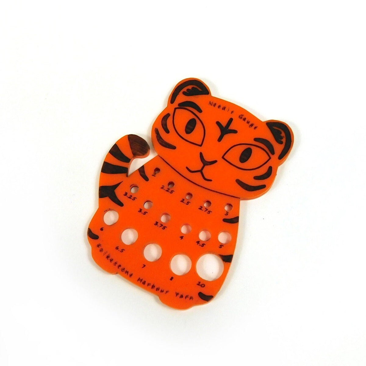 Bengal Tiger Orange Knitting Needle Gauge Metric