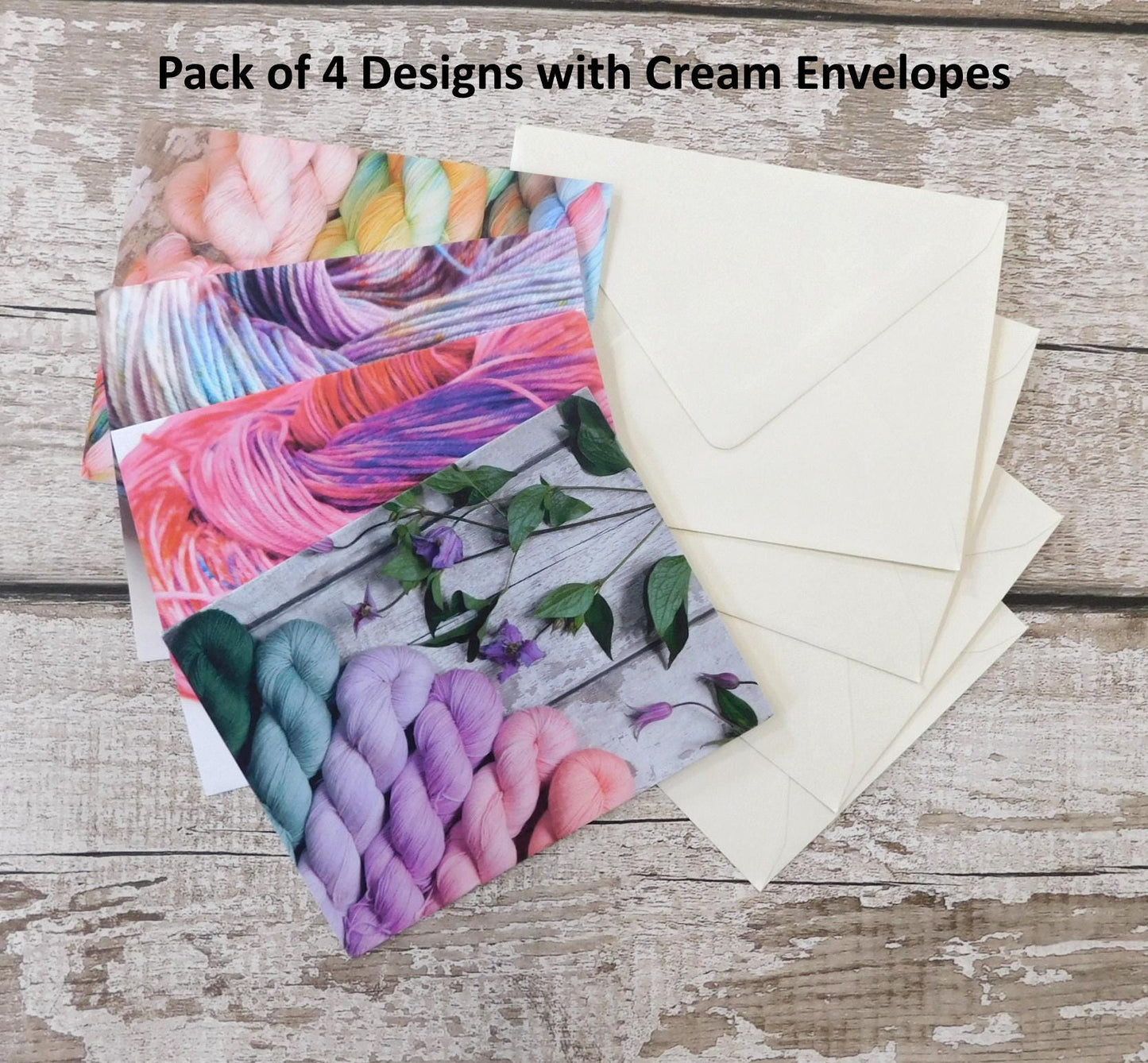 Multipack of x4 Yarn Lover Greeting Cards