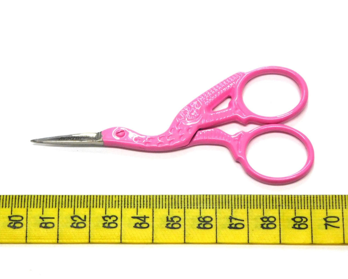 Colourful Stork Scissors for Yarn or Embroidery 6 colour options 9.2cm