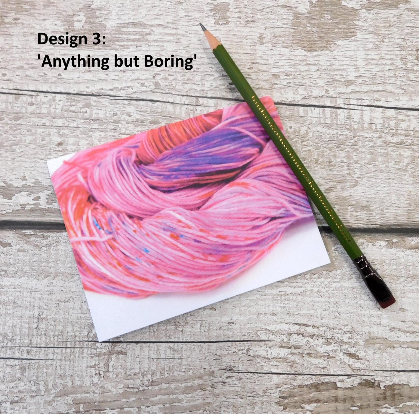 Yarn Lover Greeting Card: Folkestone Harbour Hand-Dyed Designs