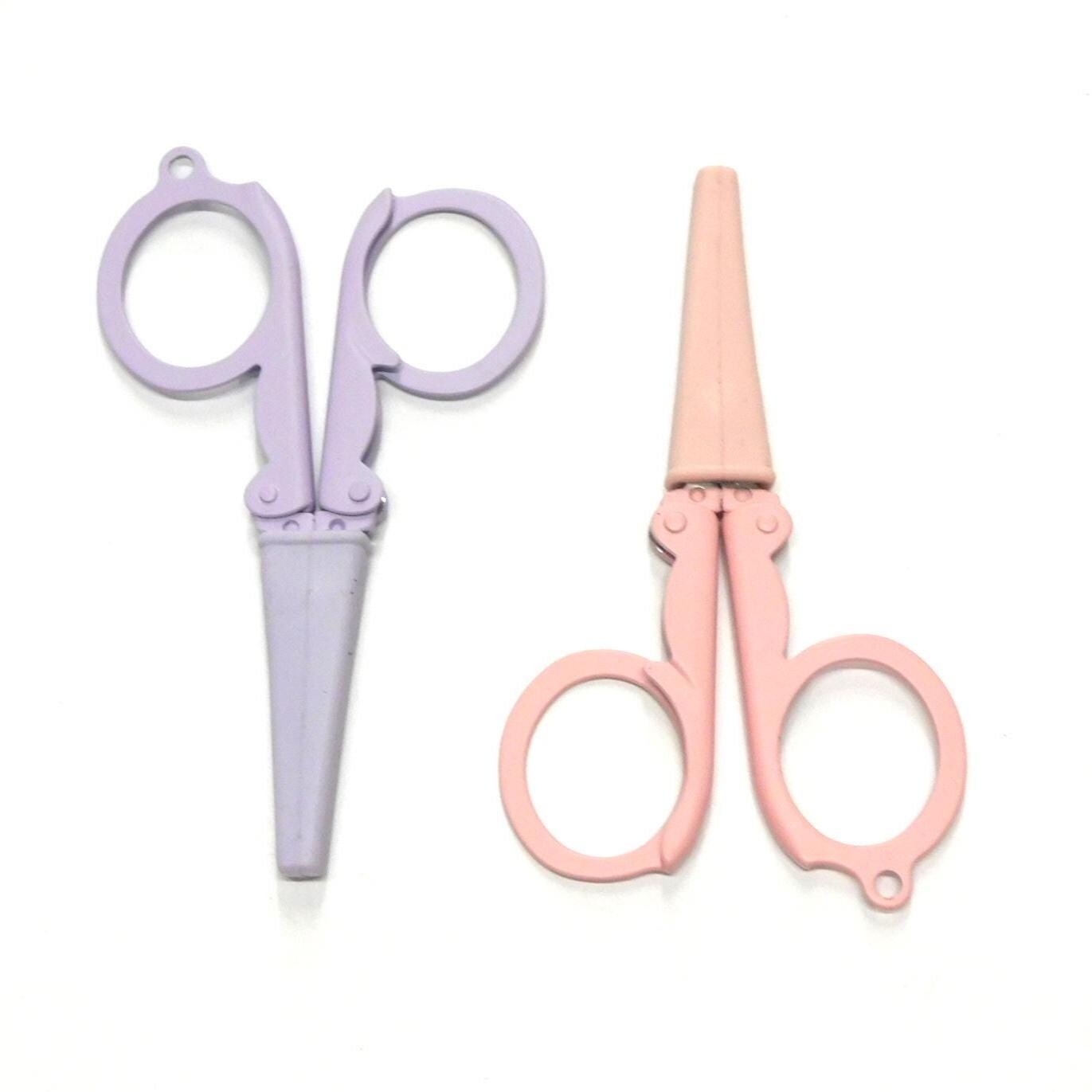 Colourful Folding Scissors for Yarn or Embroidery   2 colour options