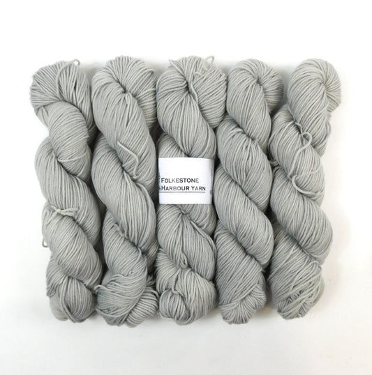 Beach Hut Grey Semi Solid Merino Blend DK 100g