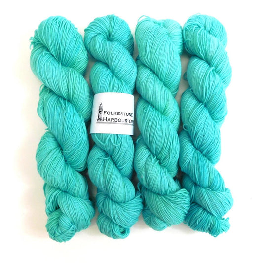 Fluorescent Ice Blue Sock Wool Yarn 100g