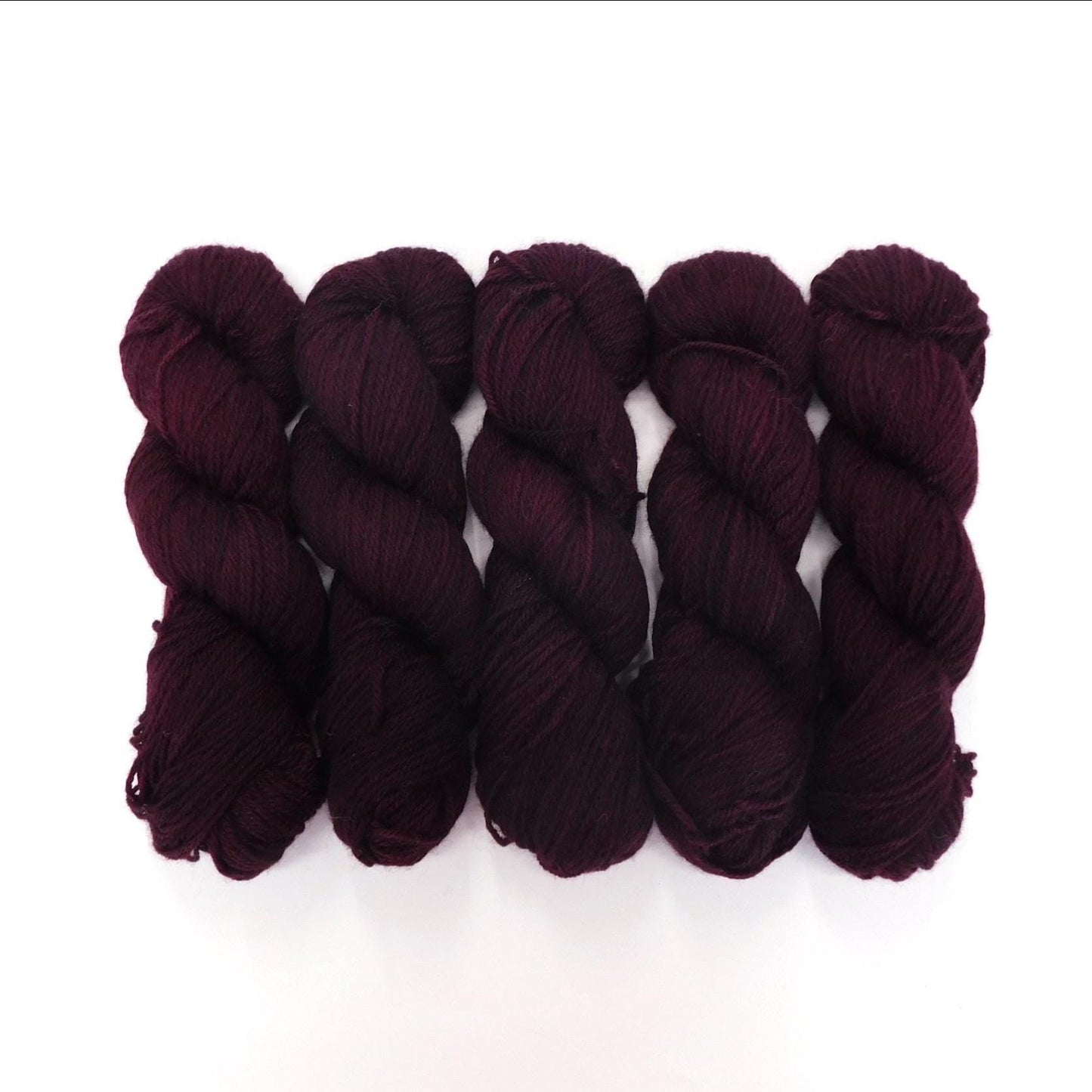 Peene Aubergine Purple Kent Romney DK Weight Yarn 100g Skein