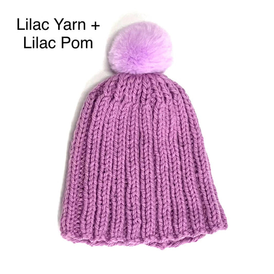 Seaswimmer Chunky Bobble Hat Knitting Kit                  Choose Your Colour