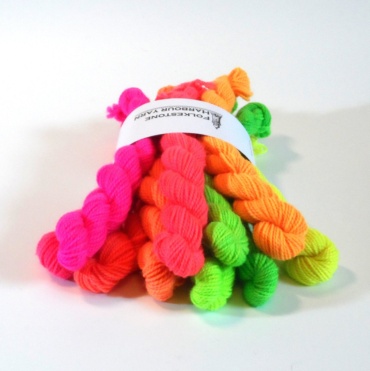 The Day the World Turned Day Glo Solid Gradient Mini Skein Set 100g Sock Yarn