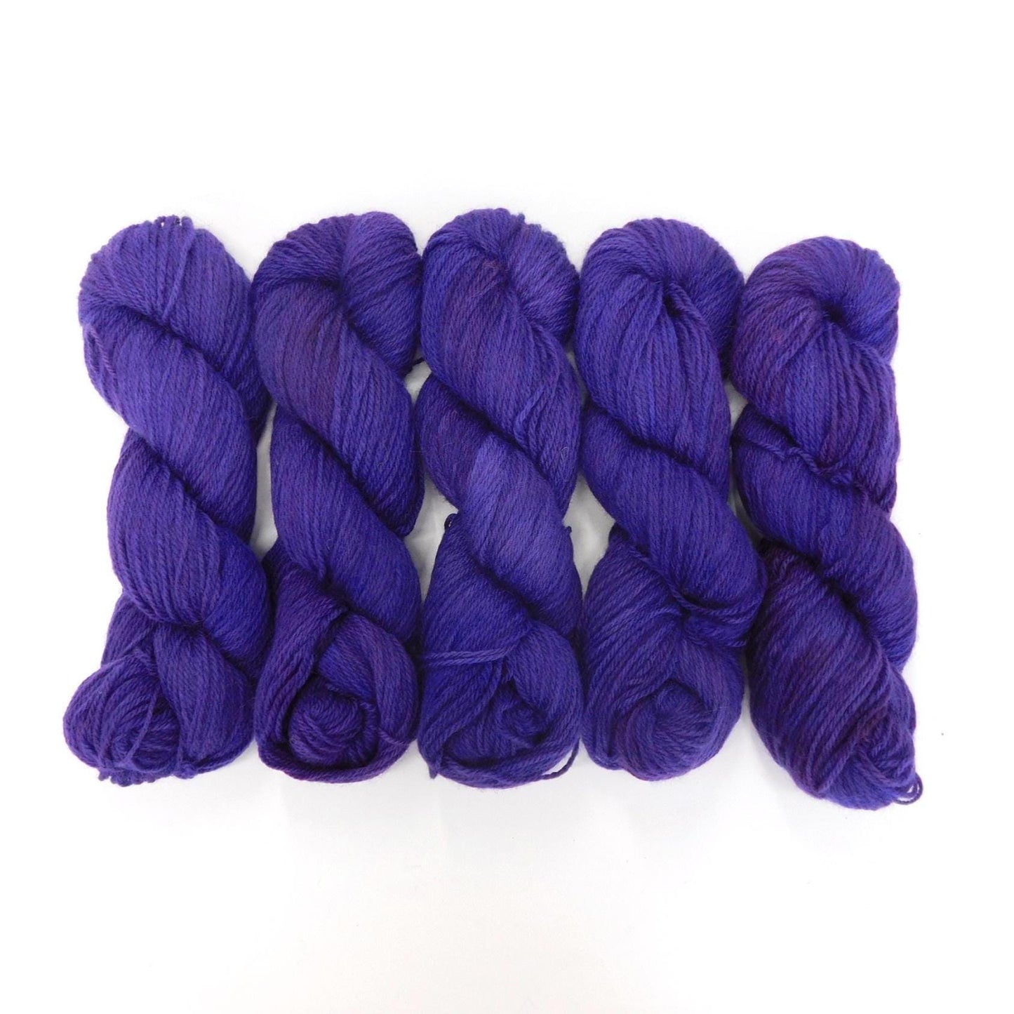 Canterbury Purple Kent Romney DK Weight Yarn 100g Skein