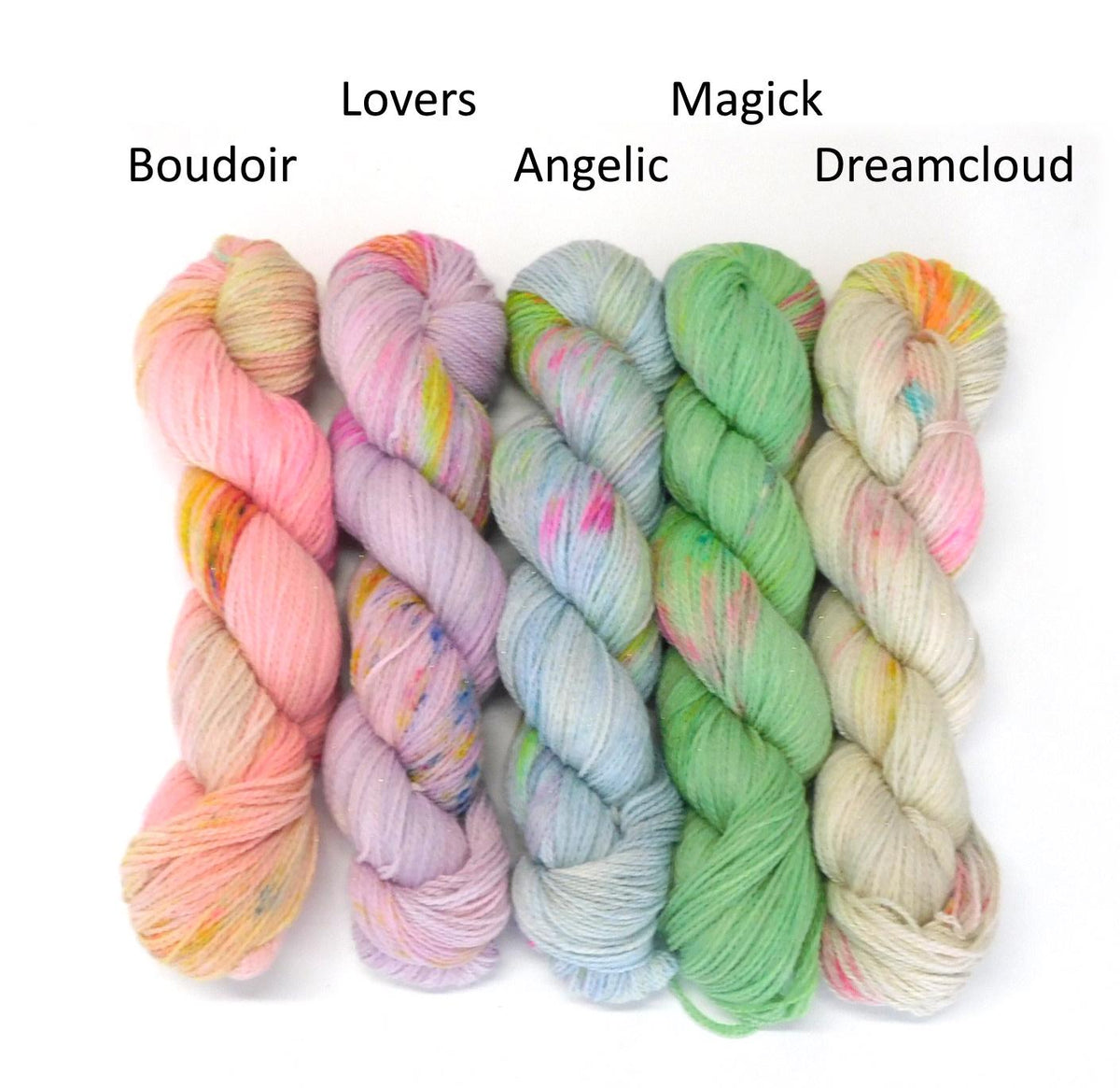 Speckled Pastel Stellina Sock yarn      350m per 100g       Choice of 5 Colours