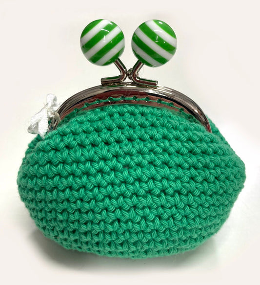 Kiss Clasp Crochet Purse Kit        9 Colour Options Available