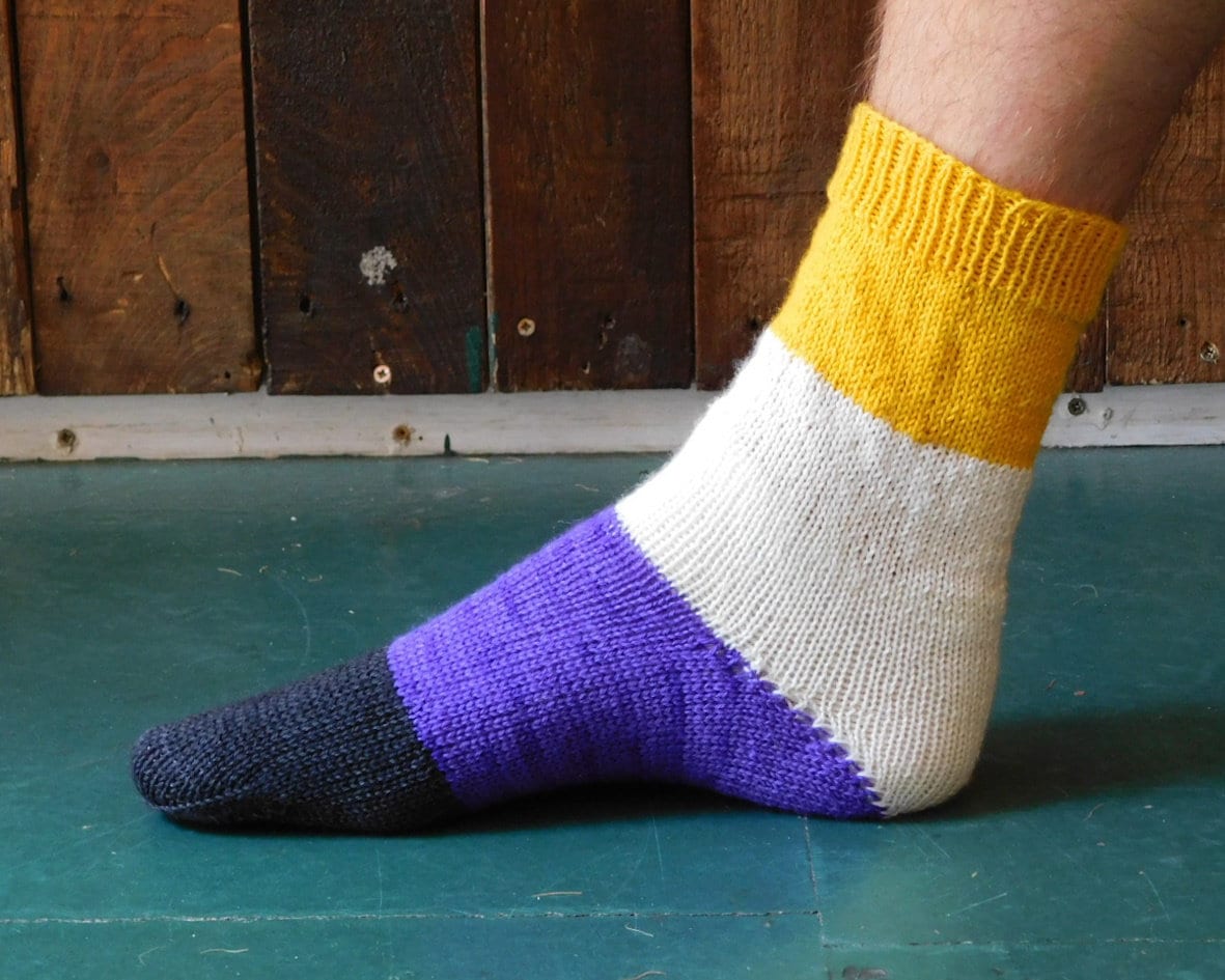 Walk With Pride Sock Knitting Pattern   Digital Download        20% Donated to Stonewall UK