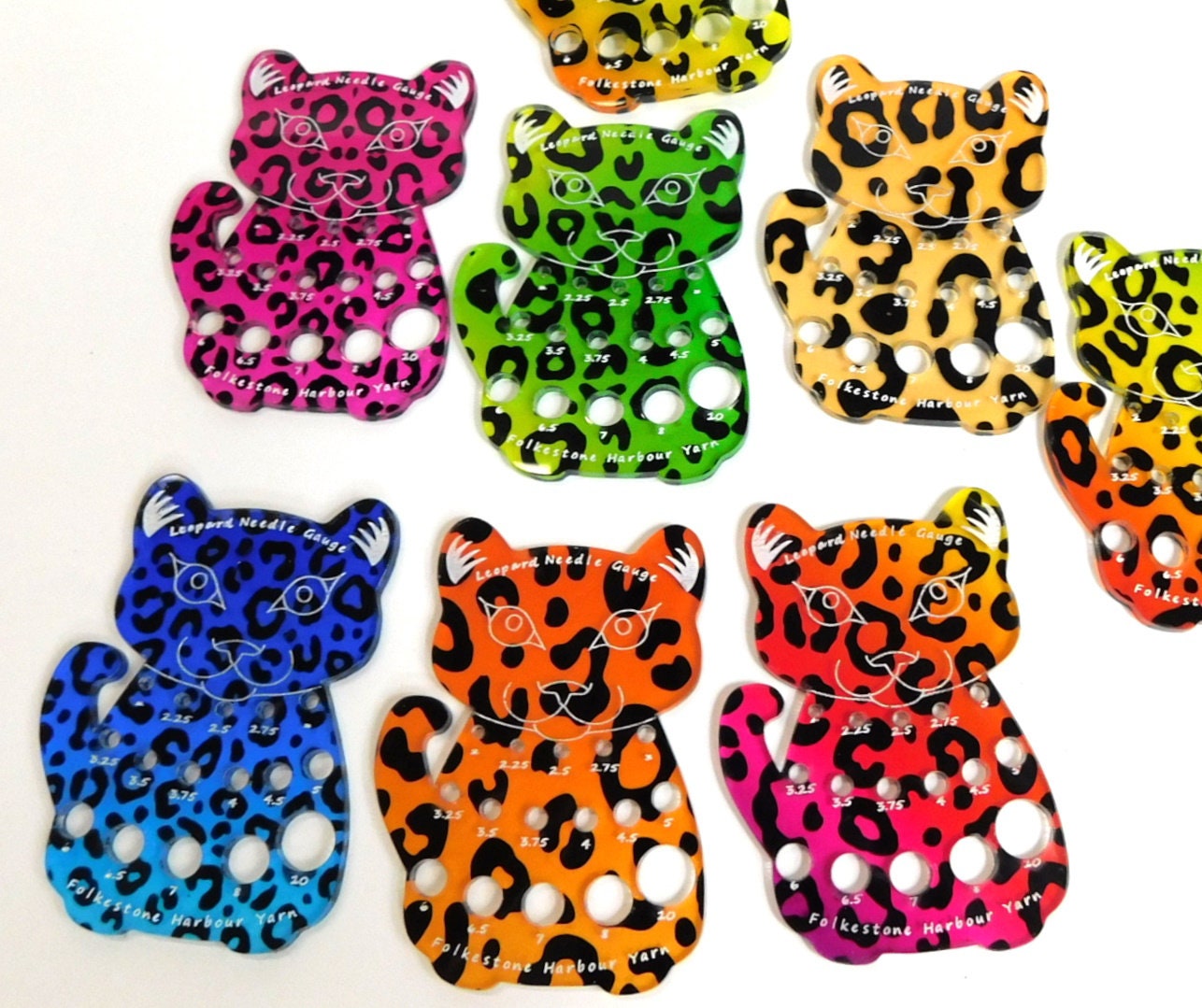 Pink Leopard Knitting Needle Gauge Metric  LIMITED EDITION