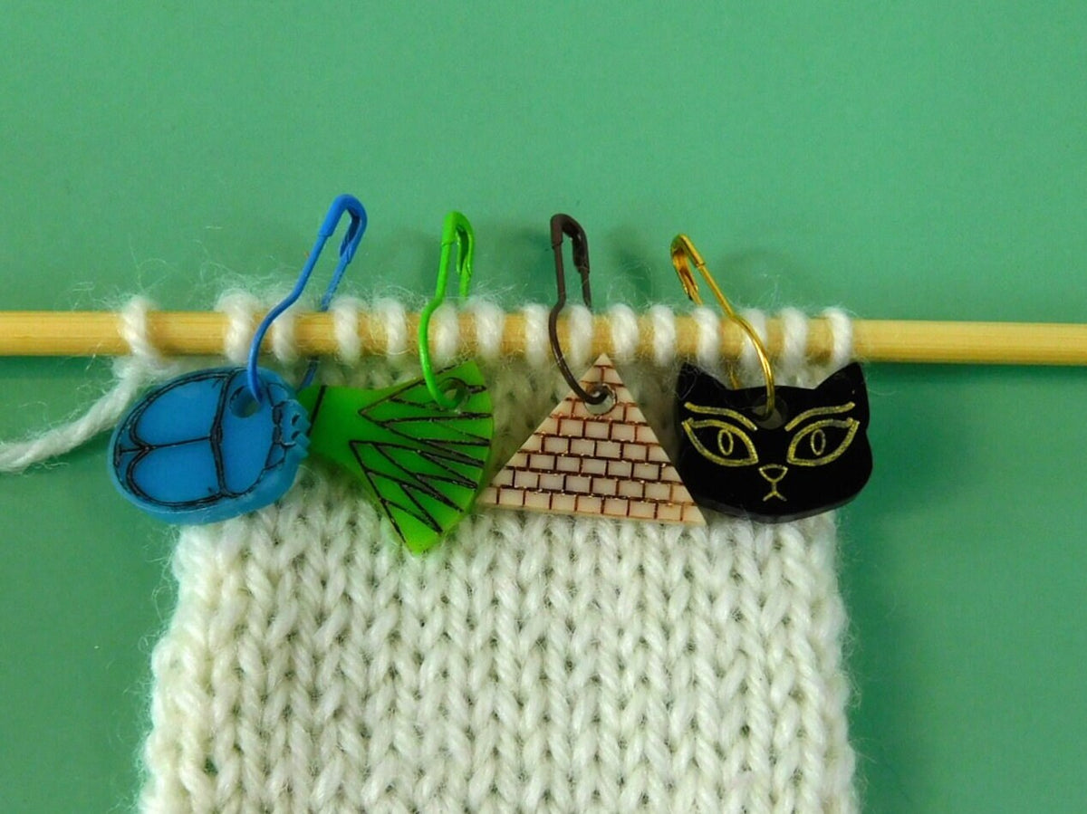 Egyptian Themed Stitch Markers Set of 4
