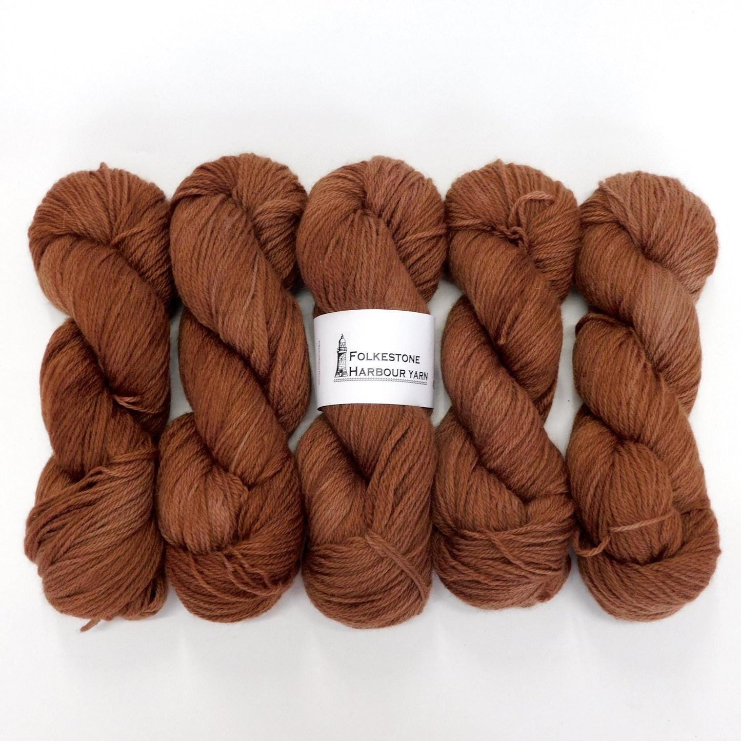 Lyminge Brown Kent Romney DK Weight Yarn 100g Skein