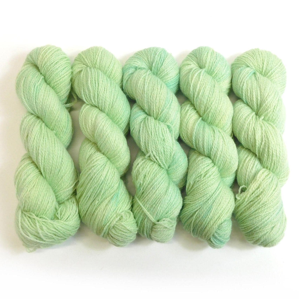 Faversham Green Semi-Solid Romney Sock weight Wool Yarn 100g