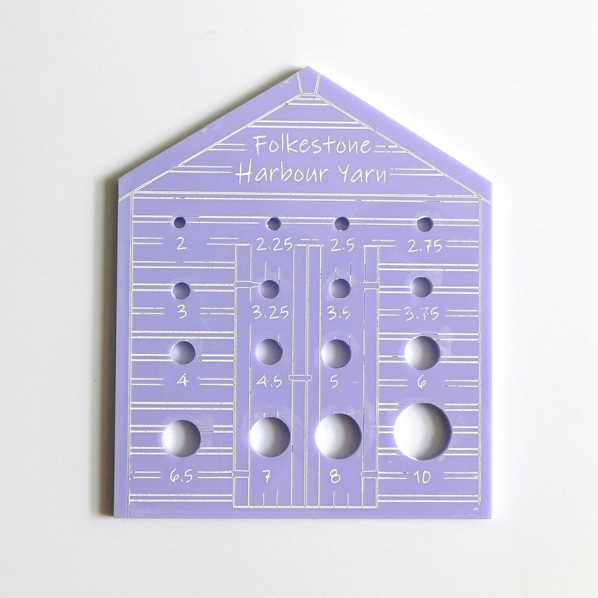 Beach Hut Knitting Needle Gauge       Metric     Choice of Pastel colours