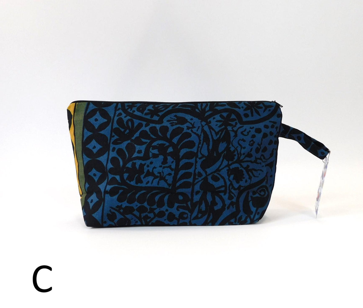 Marimekko Kulkunen Fabric Zip Pouch  4 options    Blue or Mustard